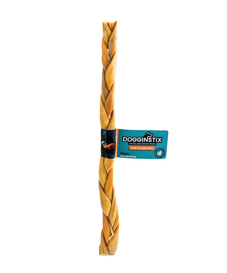 Dogginstix Lamb Collagen Braid, Dog Chew