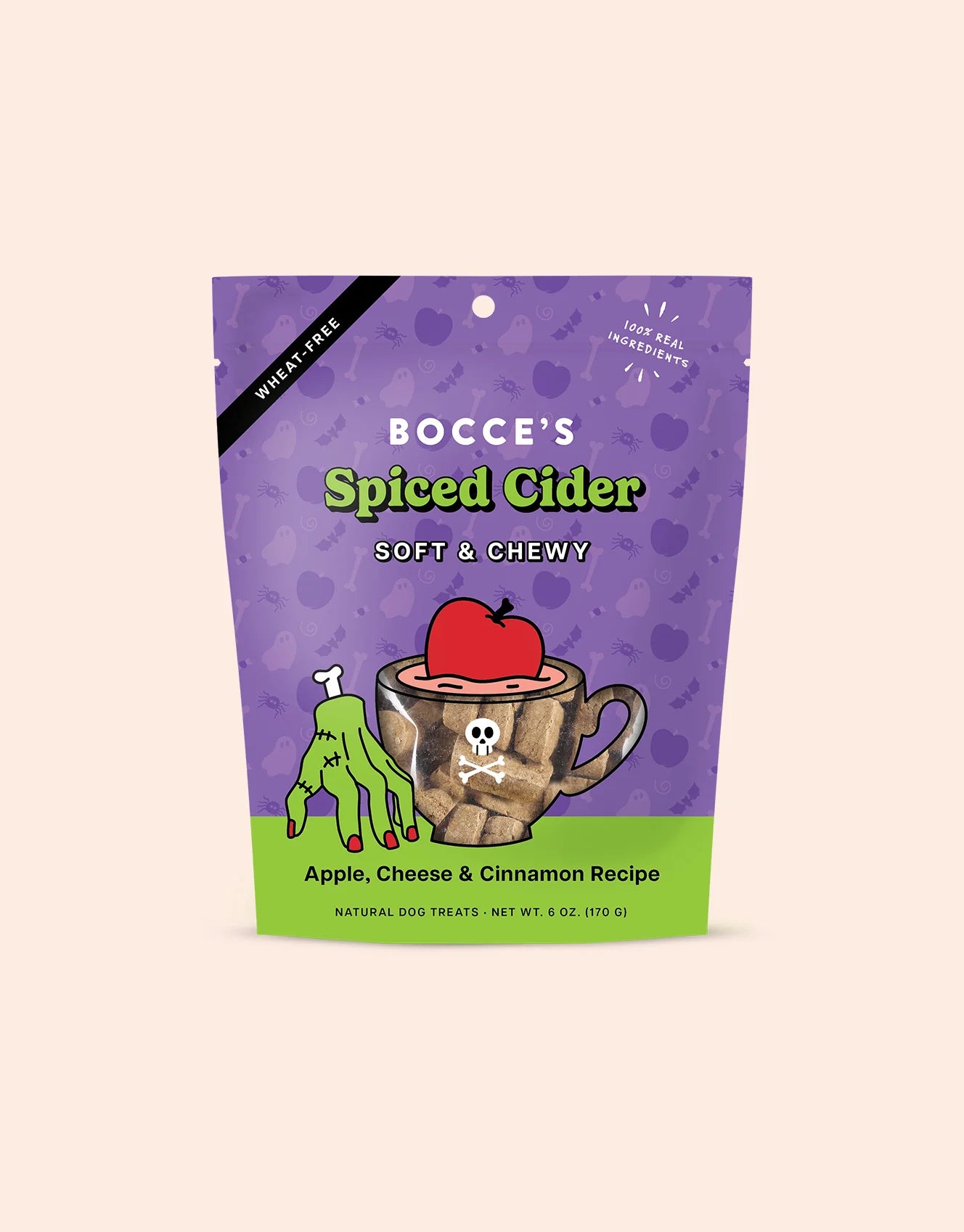 Bocce's Bakery Spiced Cider Soft & Chewy Dog Treats, 6-oz bag