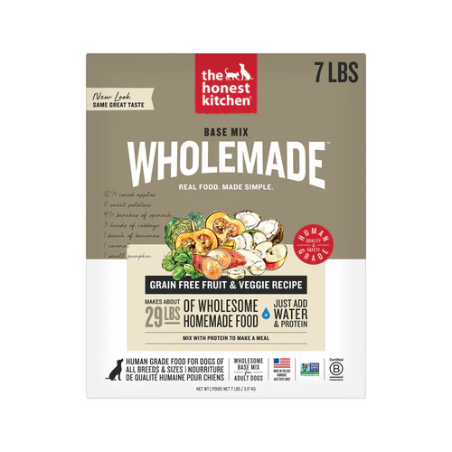 The Honest Kitchen Wholemade Grain Free Fruit & Veggie Base Mix, Dehydrated Dog Food