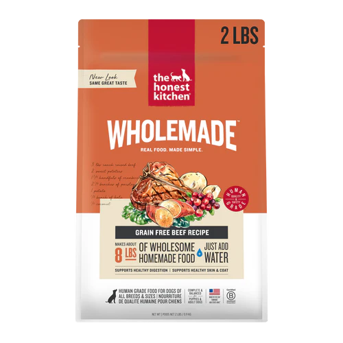 The Honest Kitchen Wholemade Grain Free Beef, Dehydrated Dog Food
