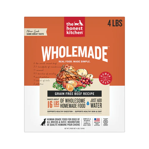 The Honest Kitchen Wholemade Grain Free Beef, Dehydrated Dog Food