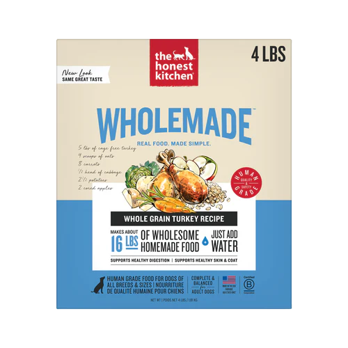 The Honest Kitchen Wholemade Whole Grain Turkey, Dehydrated Dog Food