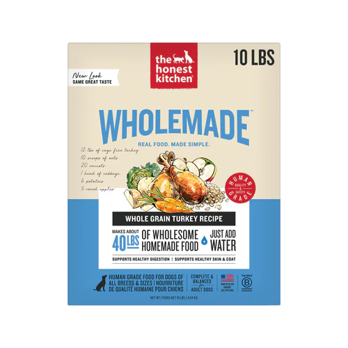 The Honest Kitchen Wholemade Whole Grain Turkey, Dehydrated Dog Food
