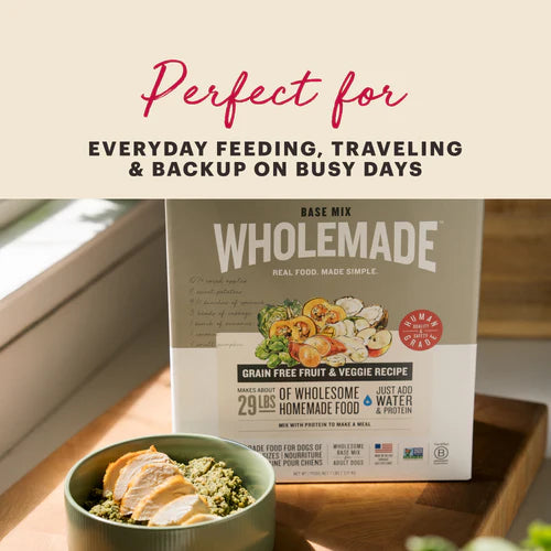 The Honest Kitchen Wholemade Grain Free Fruit & Veggie Base Mix, Dehydrated Dog Food