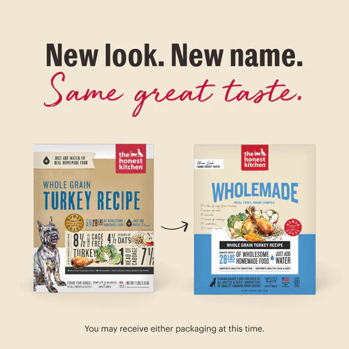 The Honest Kitchen Wholemade Whole Grain Turkey, Dehydrated Dog Food