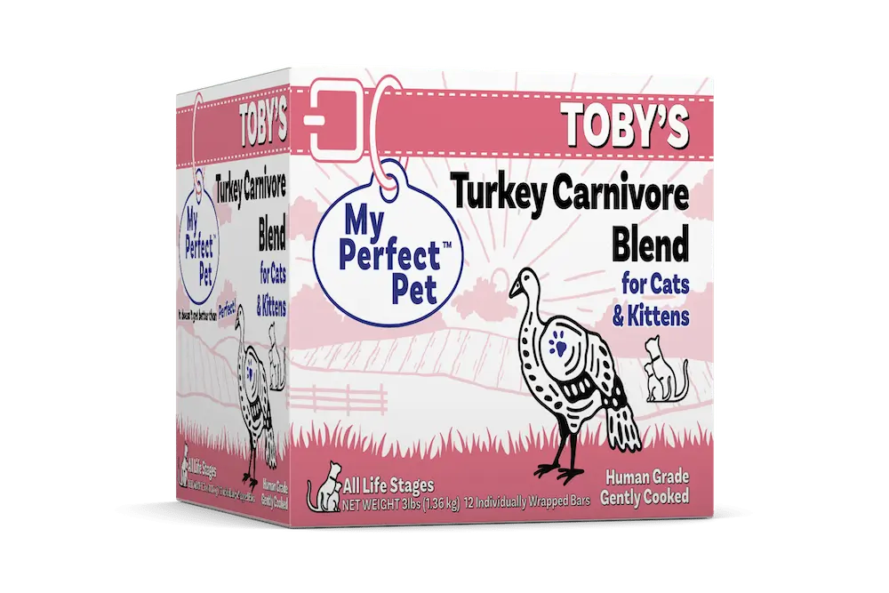 My Perfect Pet Toby's Turkey 3-lb, Gently Cooked Cat Food