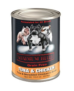 Maximum Bully Tuna & Shredded Chicken in Broth 13.2-oz, Wet Dog Food, Case Of 12
