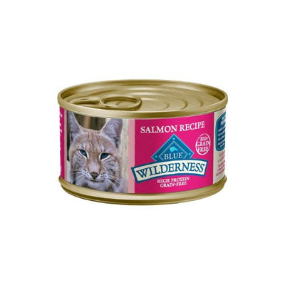 Blue Buffalo Wilderness Adult Cat Salmon Recipe, Wet Cat Food, Case Of 24