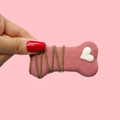 Bosco & Roxy's Dipped Valentine's Bone, Assorted, Dog Treat