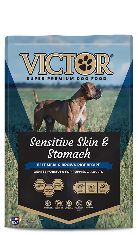 Victor Sensitive Skin & Stomach Beef Meal & Brown Rice Recipe, Dry Dog Food