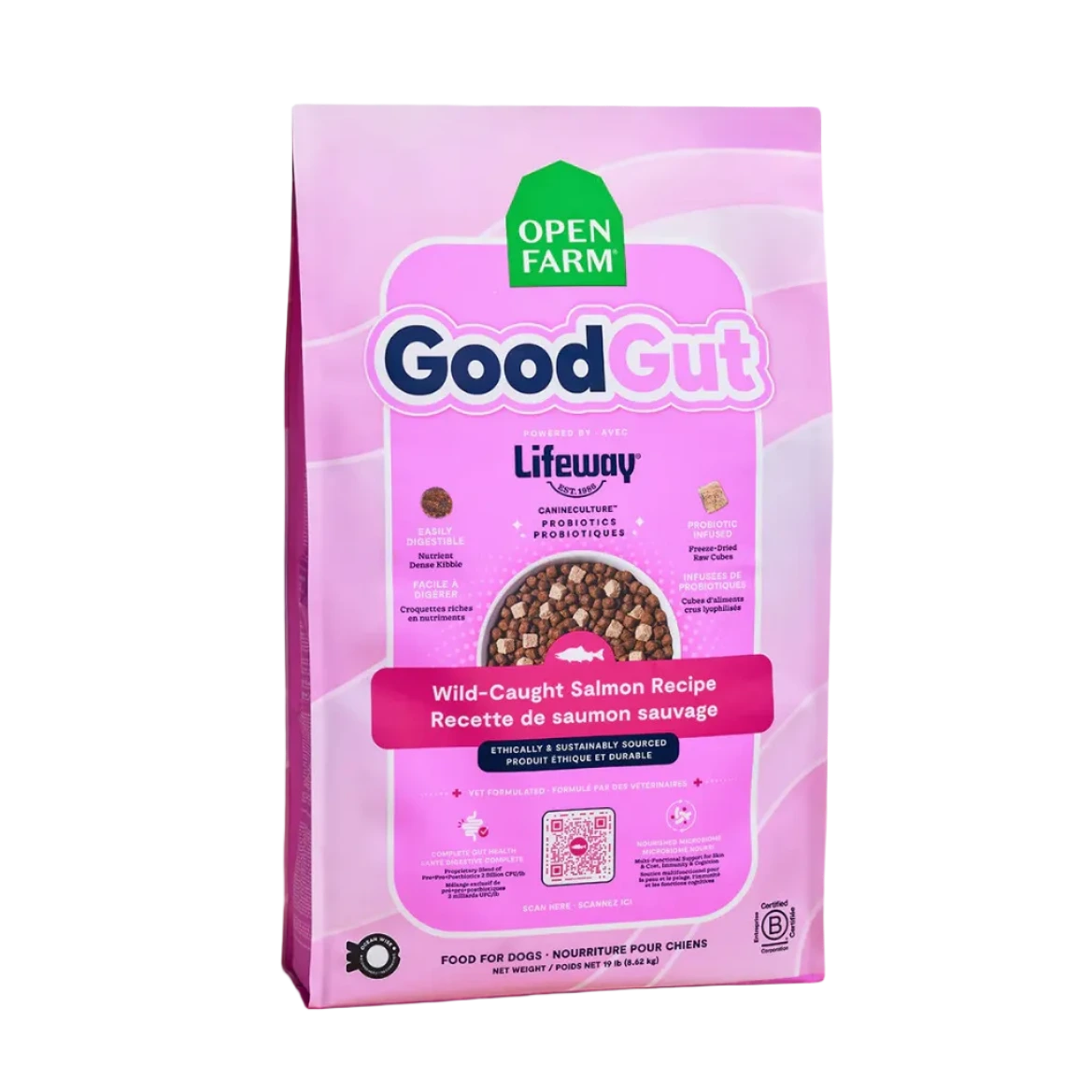 Open Farm GoodGut Wild-Caught Salmon, Dry Dog Food