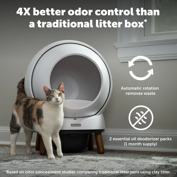 Petsafe Smart Cat Litter Box - ScoopFree® SmartSpin™ Self-Cleaning