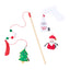 ZippyClaws® Holiday ZippyStick – Santa with Cookies & Milk, Cat Toy