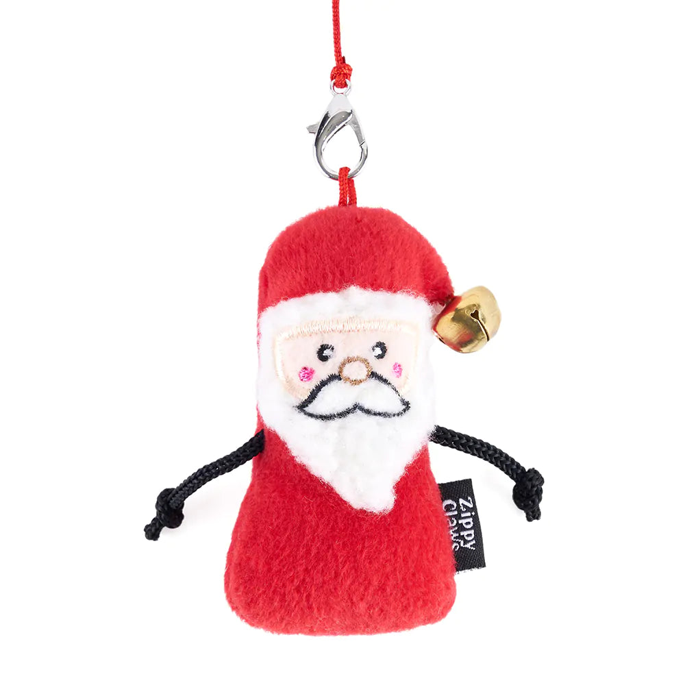ZippyClaws® Holiday ZippyStick – Santa with Cookies & Milk, Cat Toy