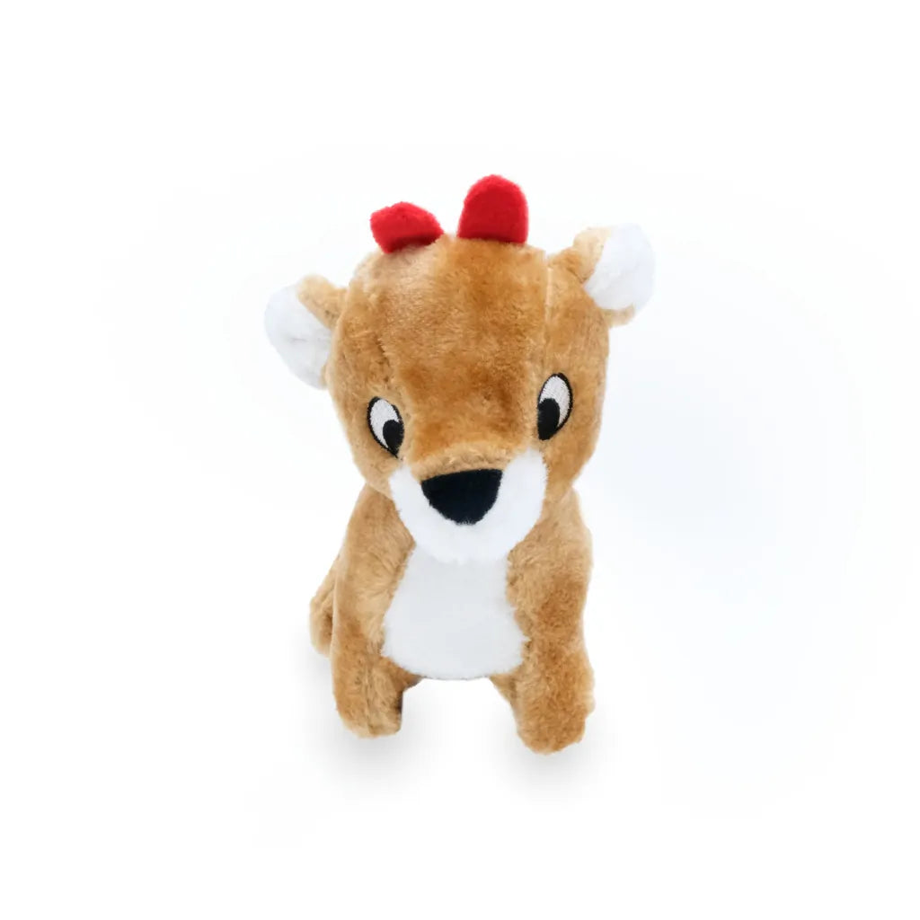Zippy Paws Holiday Reindeer, Dog Toy