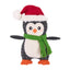 Zippy Paws EcoZippy Holiday Cotton Cuddler – Penguin, Dog Toy