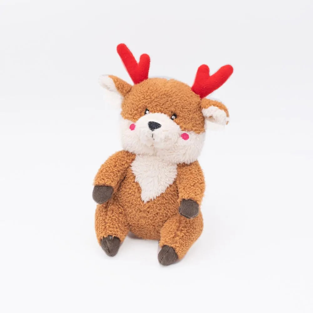 Zippy Paws Holiday Cheeky Chumz - Reindeer, Dog Toy