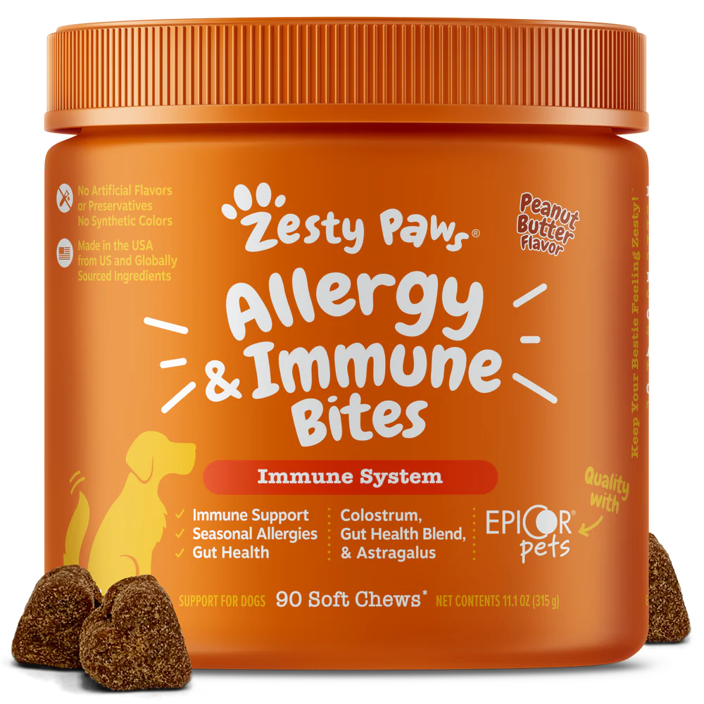 Zesty Paws Allergy & Immune Bites for Dogs, 90-Count