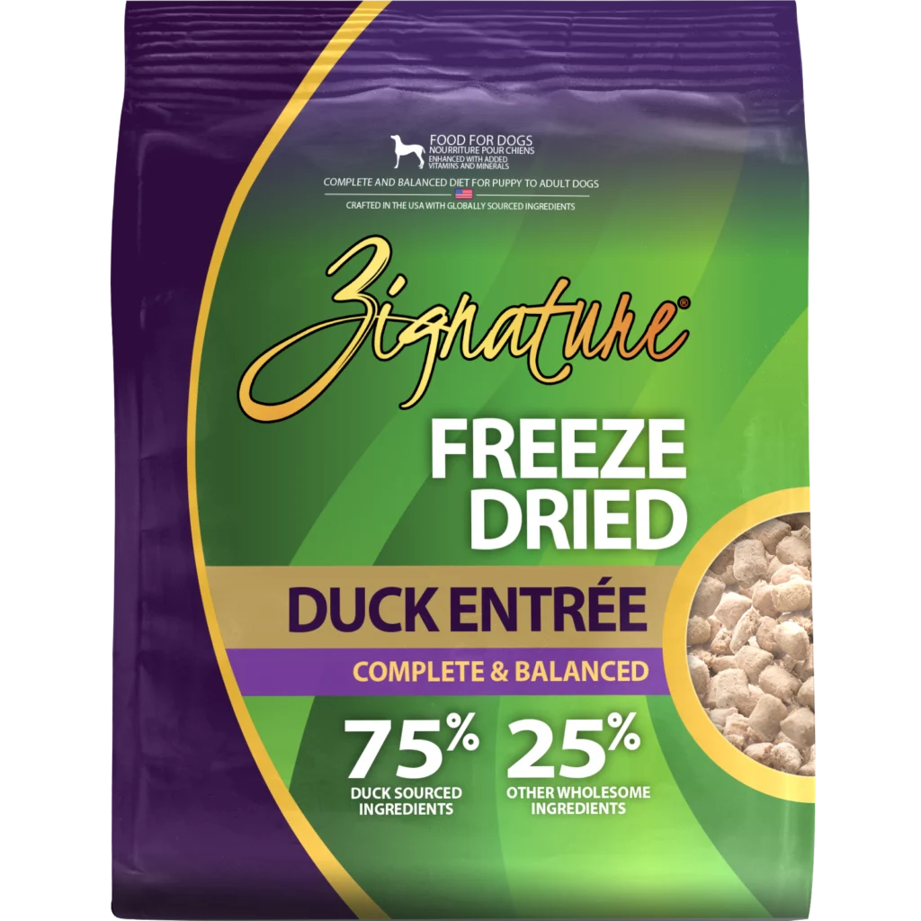 Zignature Original Duck Entree, Freeze-Dried Raw Dog Food