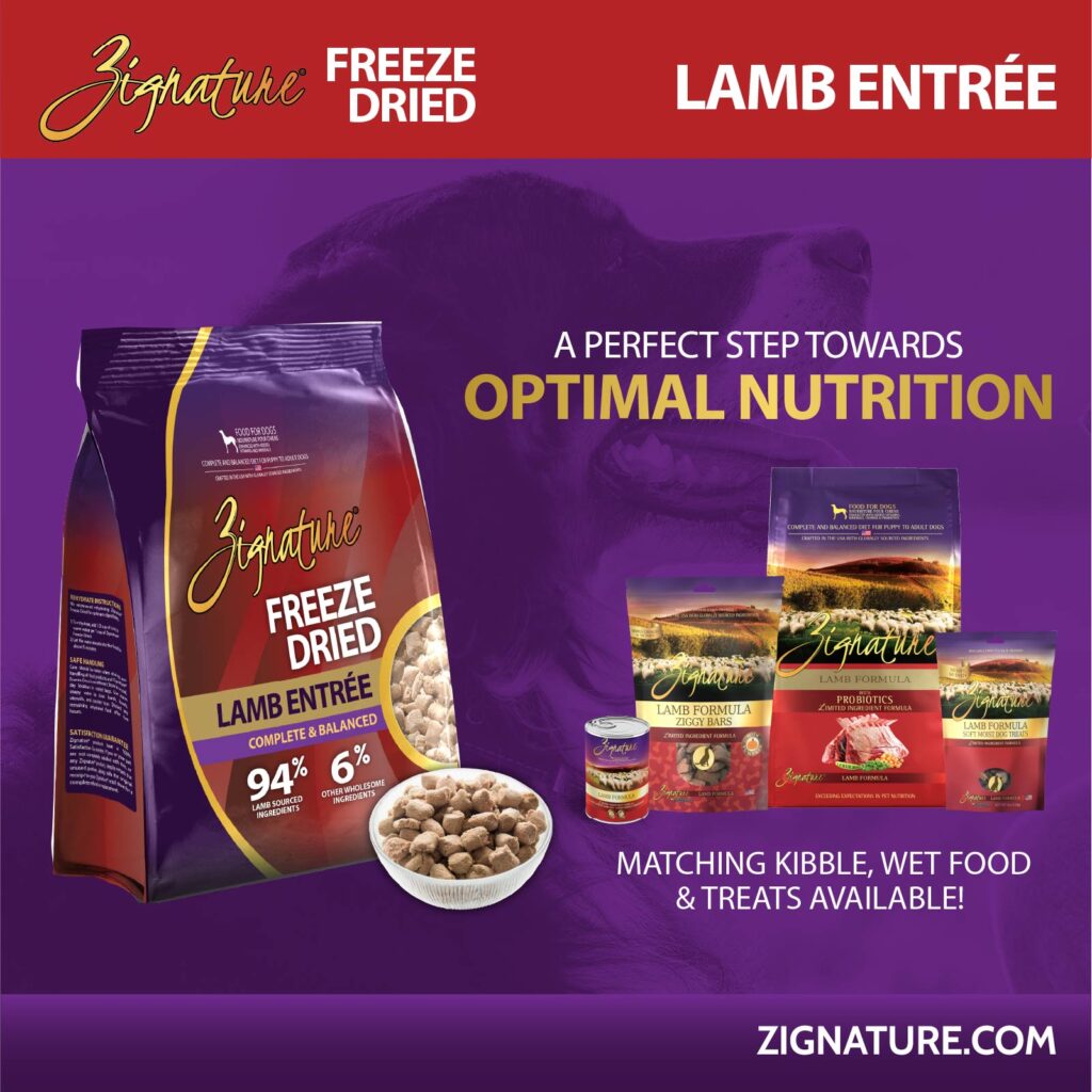 Zignature Original Lamb Entree, Freeze-Dried Raw Dog Food