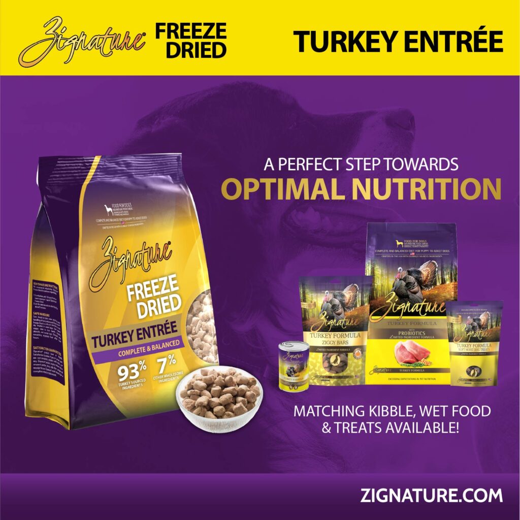 Zignature Original Turkey Entree, Freeze-Dried Raw Dog Food