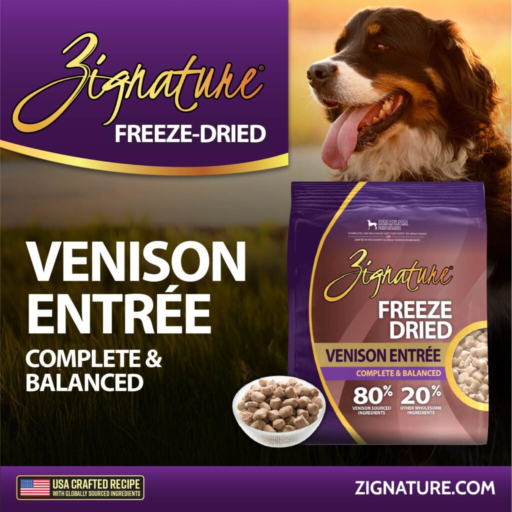 Zignature Original Venison Entree, Freeze-Dried Raw Dog Food