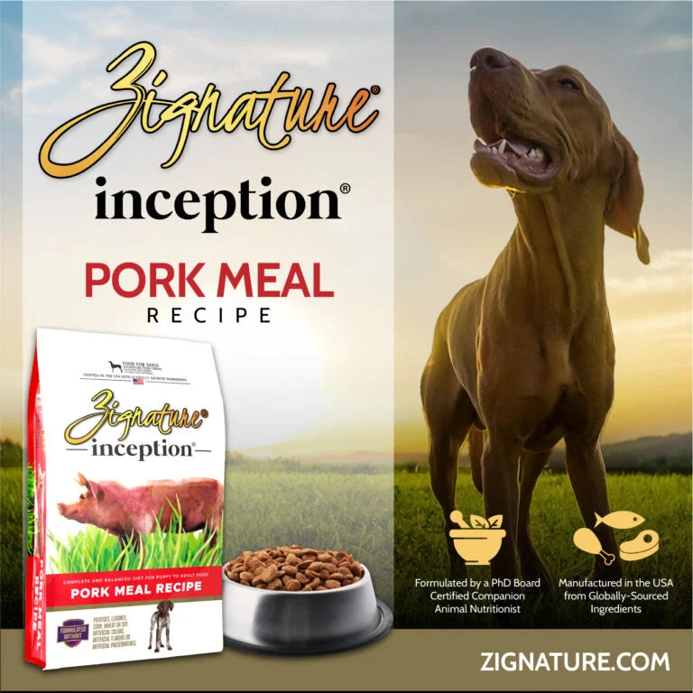 Zignature Inception Adult Pork Recipe, Dry Dog Food