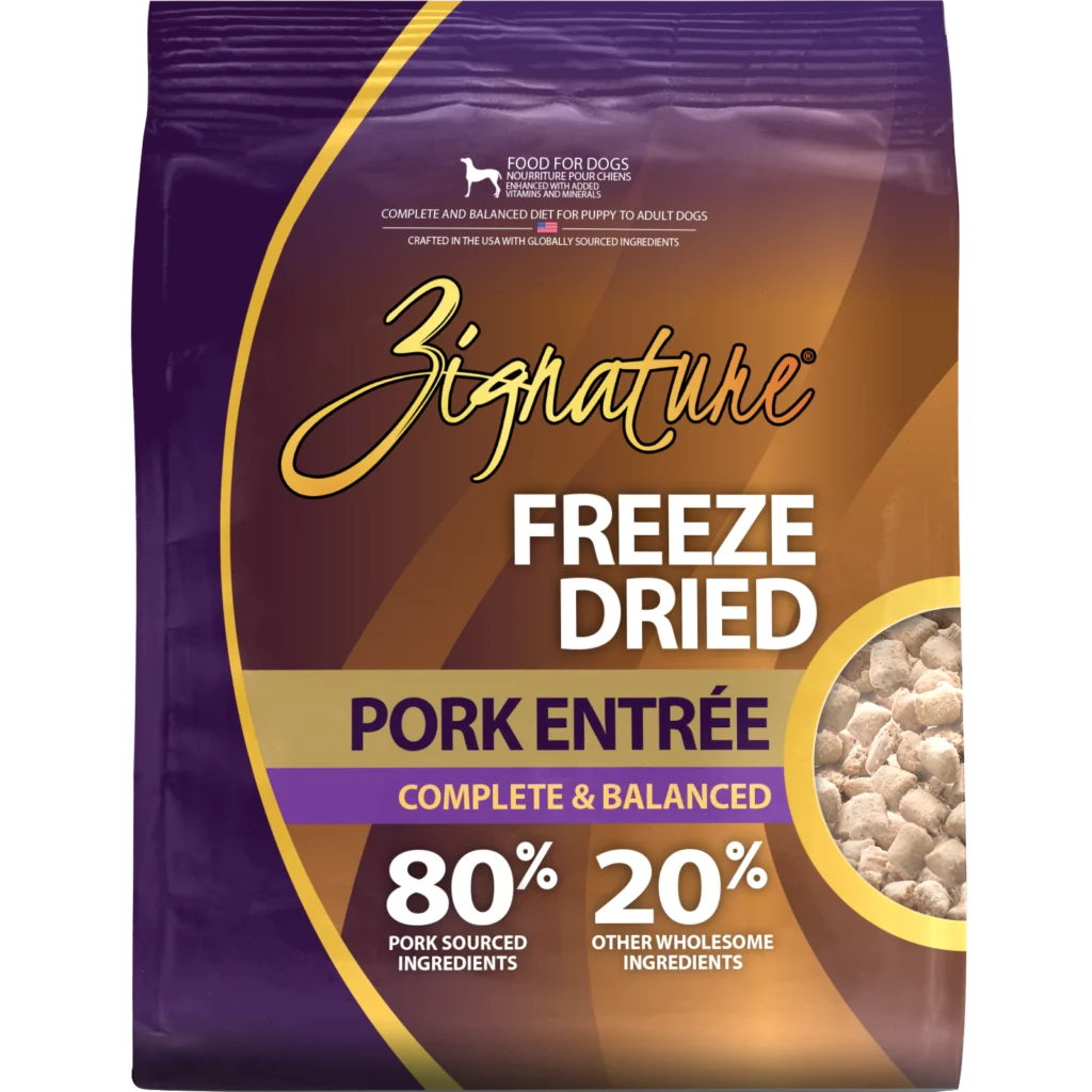 Zignature Original Pork Entree, Freeze-Dried Raw Dog Food