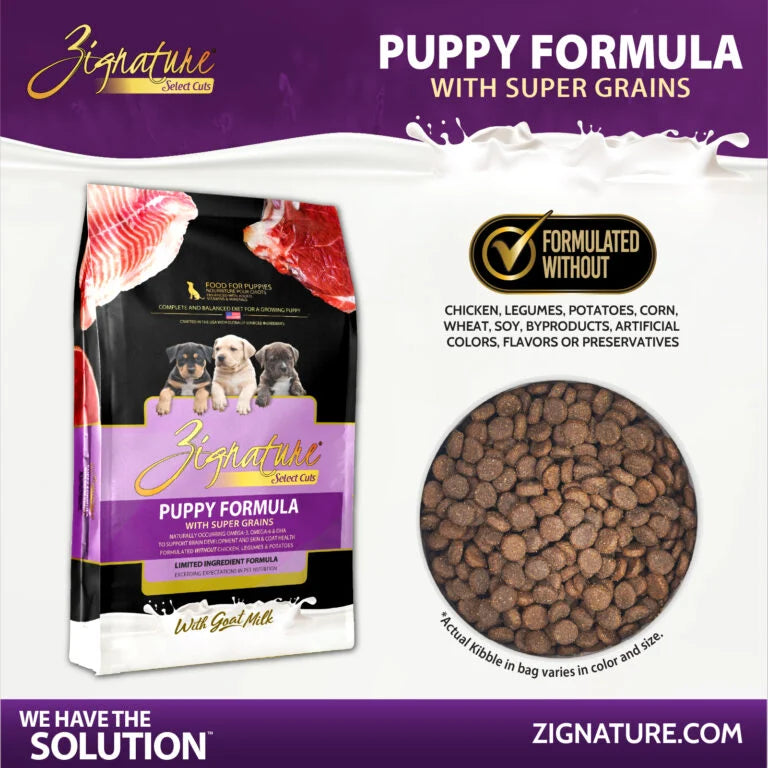Zignature Select Cuts Puppy Recipe, Dry Dog Food