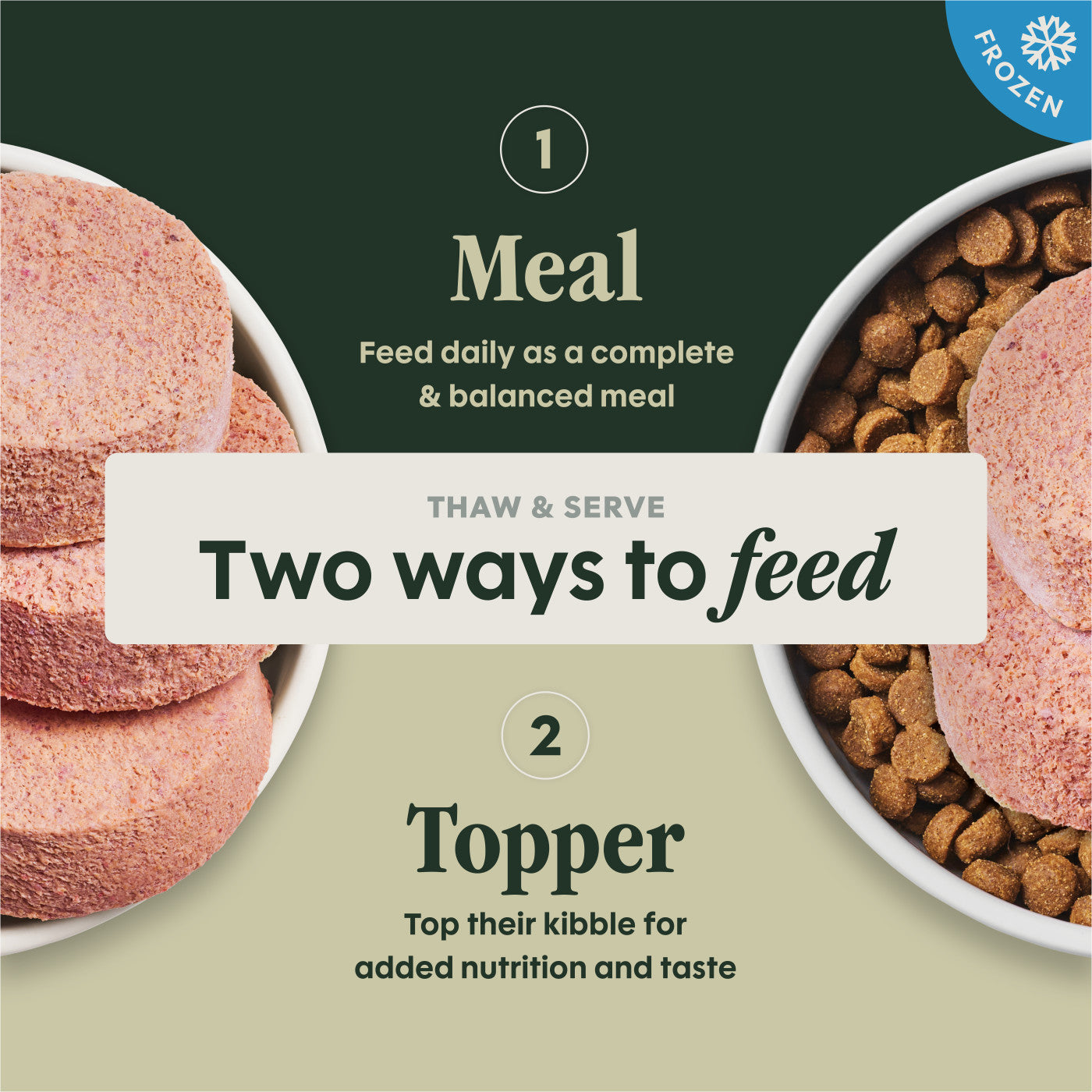 Instinct FreshRaw Patties Cage-Free Chicken Recipe, Frozen Raw Dog Food, 6-lb Bag