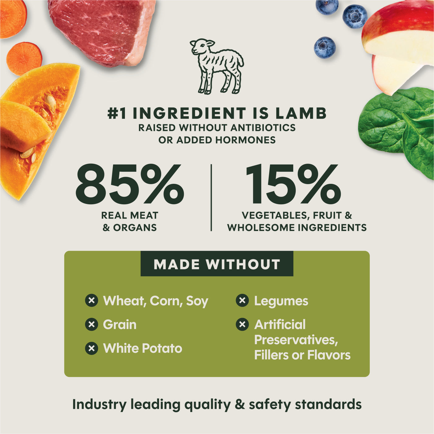 Instinct Raw Freeze-Dried Meals Real Lamb Recipe Dog Food