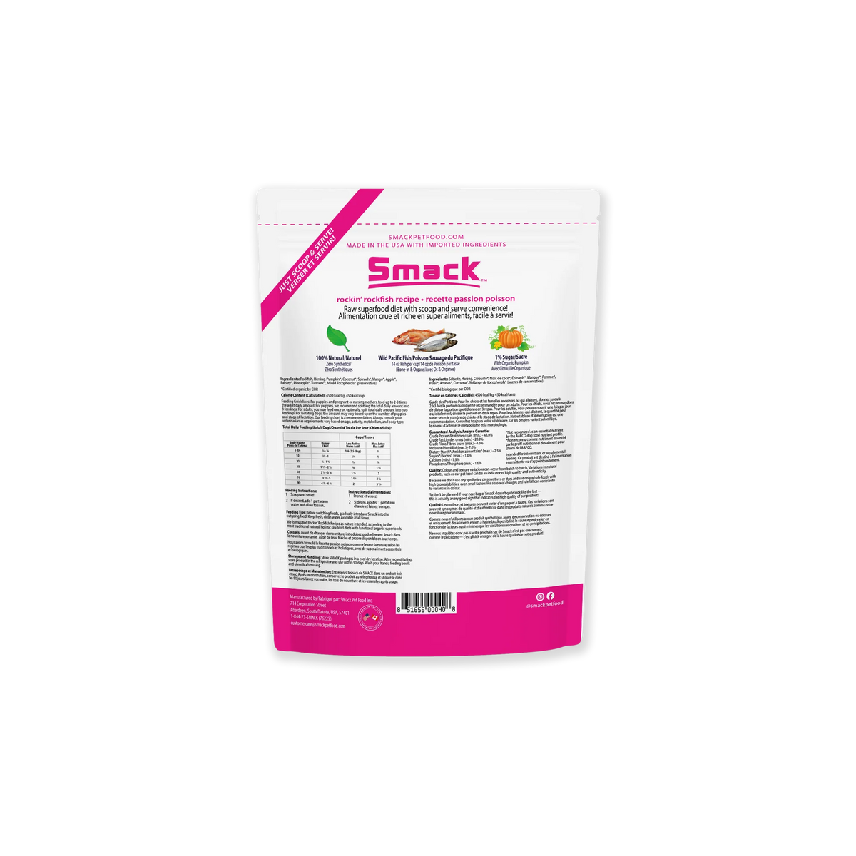 Smack Rockin' Rockfish, Dehydrated Dog Food