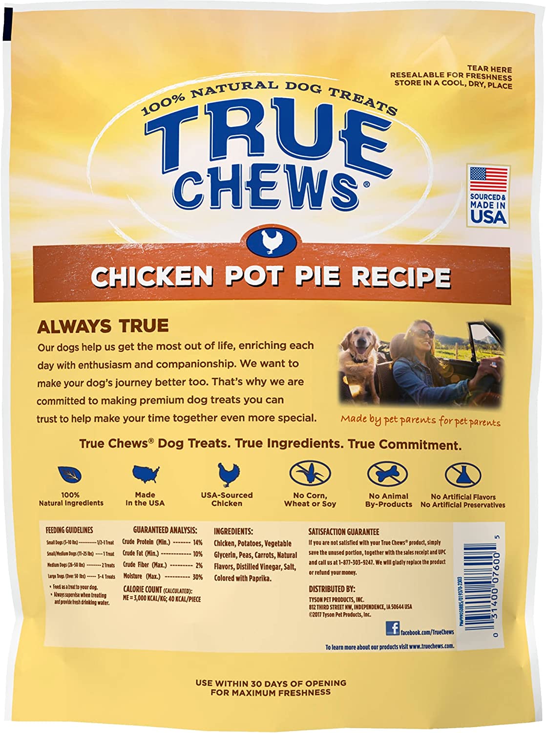 Blue Buffalo True Chews® Premium Jerky Cuts Chicken Pot Pie Recipe 12-oz , Dog Treat