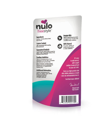 Nulo Freestyle Grain-Free Sardine & Beef 2.8-oz, Cat Meal Topper