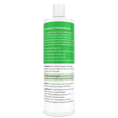 Nootie Hypoallergenic Grapefruit Seed Extract, Coconut Lime Verbena 16-oz ,Pet Shampoo
