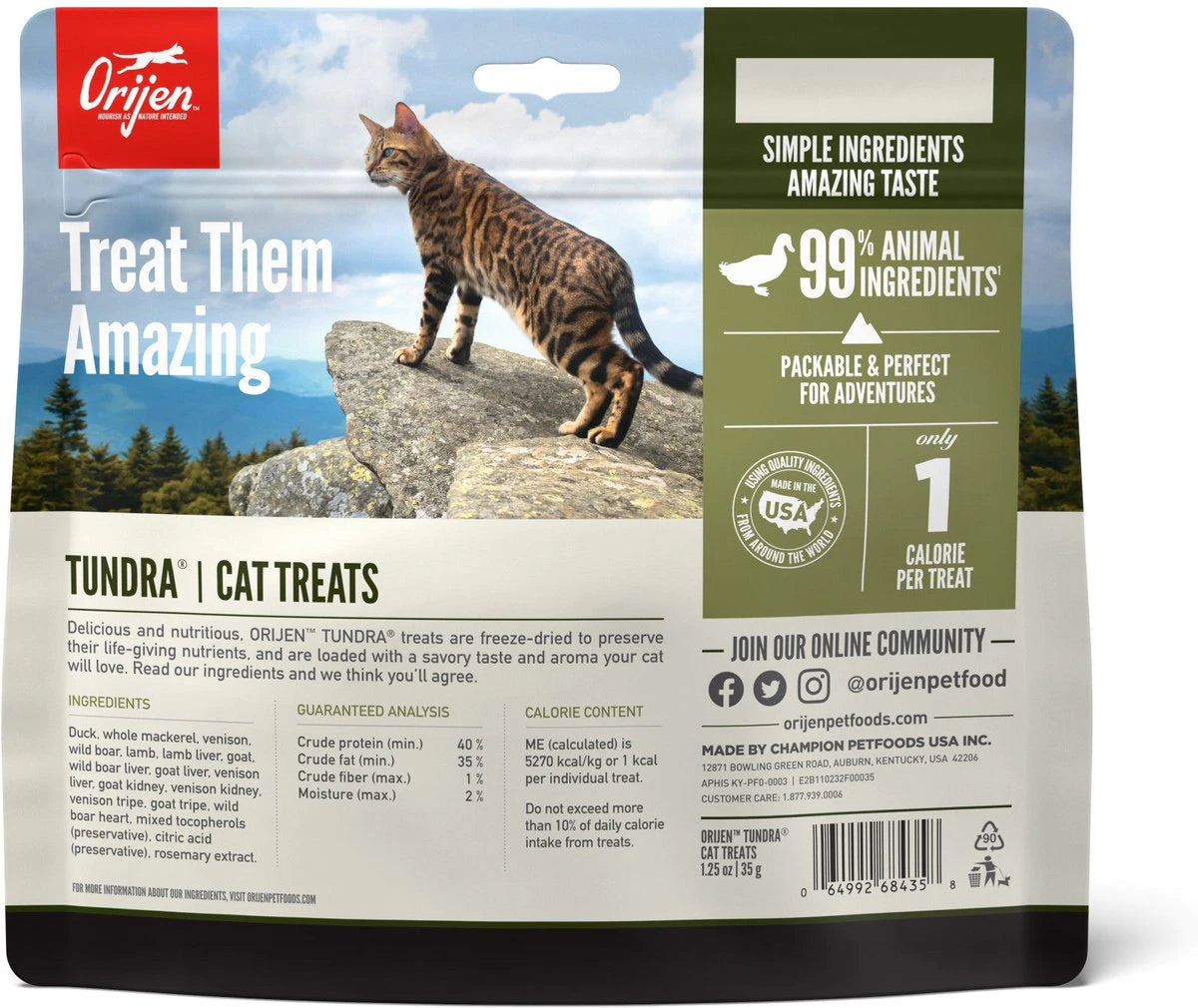 Orijen tundra dry cat food best sale