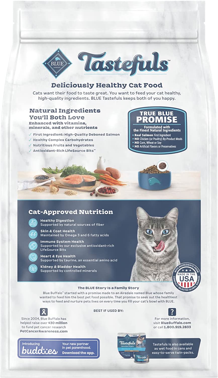 Blue buffalo indoor 2024 health cat food salmon