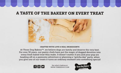 Three Dog Bakery Double Rewards™ Apple & Cheddar Cheese Flavor 10-oz, Dog Treat