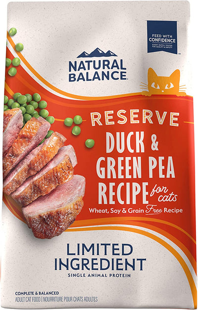 Natural Balance Reserve Grain Free Duck & Green Pea Recipe, Dry Cat Food