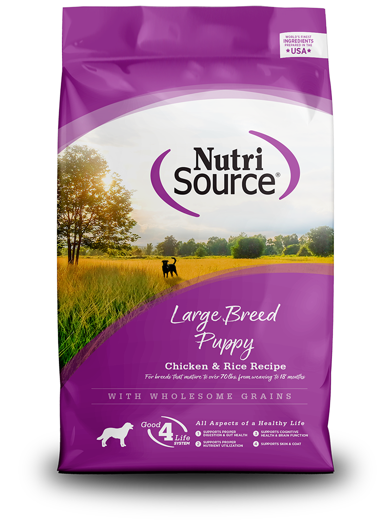 Nutrisource Large Breed Puppy Chicken and Rice Recipe, Dry Dog Food