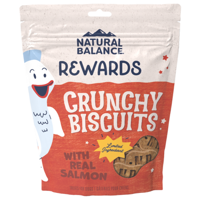 Natural Balance Limited Ingredient Crunchy Biscuits Real Salmon Recipe Dog Treat, 28-oz Bag