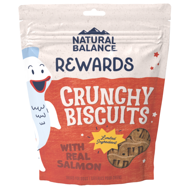 Natural Balance Limited Ingredient Crunchy Biscuits Real Salmon Recipe Dog Treat, 28-oz Bag