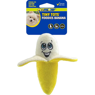 Petsport Tiny Tots Foodies Banana, Dog Toy