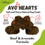 Avoderm® Avohearts™ Beef & Avocado Formula 5-oz, Dog Treat