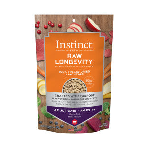 Instinct Raw Longevity 100% Freeze-Dried Raw Beef Senior Cat Food, 9.5-oz Bag