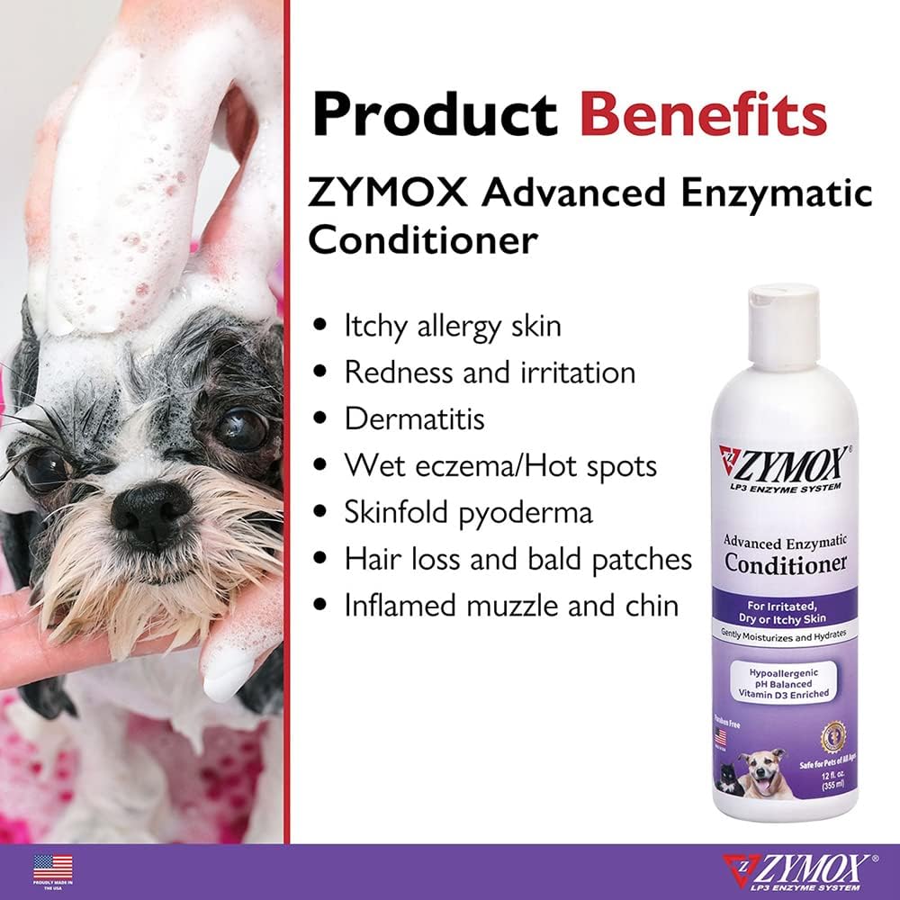 Zymox Advanced Enzymatic Rinse 12-oz, Pet Conditioner