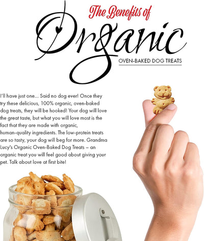 Grandma Lucy's Organic Oven Baked Banana & Sweet Potato Biscuits 14-oz, Dog Treat