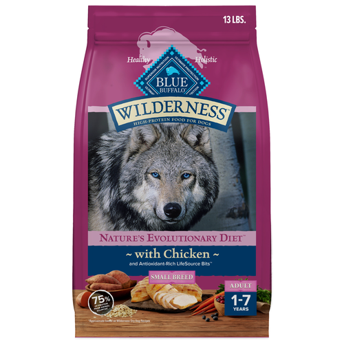 Blue Buffalo Wilderness Small Breed Chicken With Wholesome Grains Recipe, Dry Dog Food