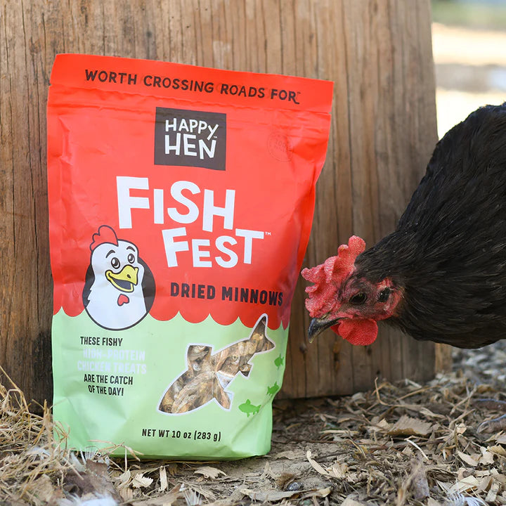 Happy Hen Treats Fish Fest Dried Minnows 10-oz, Poultry Treat