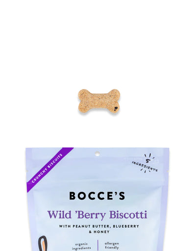 Bocce's Bakery Wild 'Berry Biscotti Biscuits 12-oz, Dog Treat